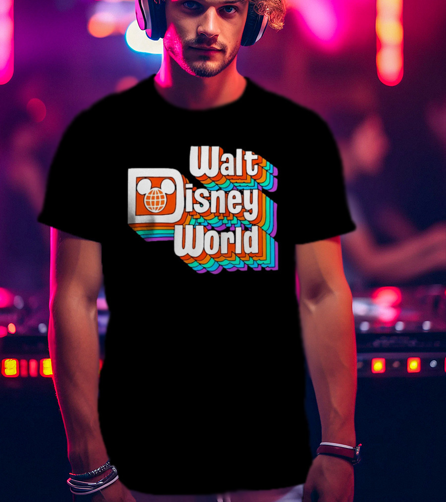 Walt Disney World Retro Rainbow Mickey Ears T-Shirt