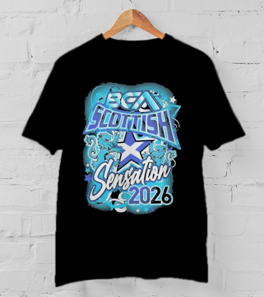 BCA Scottish Sensation 2026 Lions And Stars Competition T-Shirt