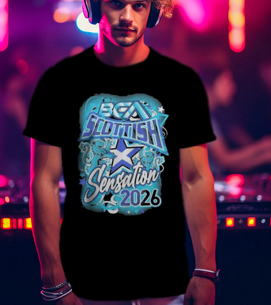 BCA Scottish Sensation 2026 Lions And Stars Competition T-Shirt