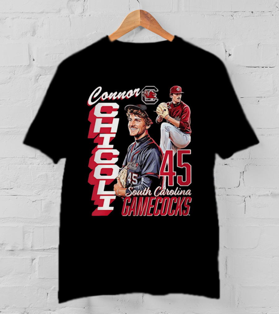 Connor Chicoli 45 South Carolina Gamecocks T-Shirt