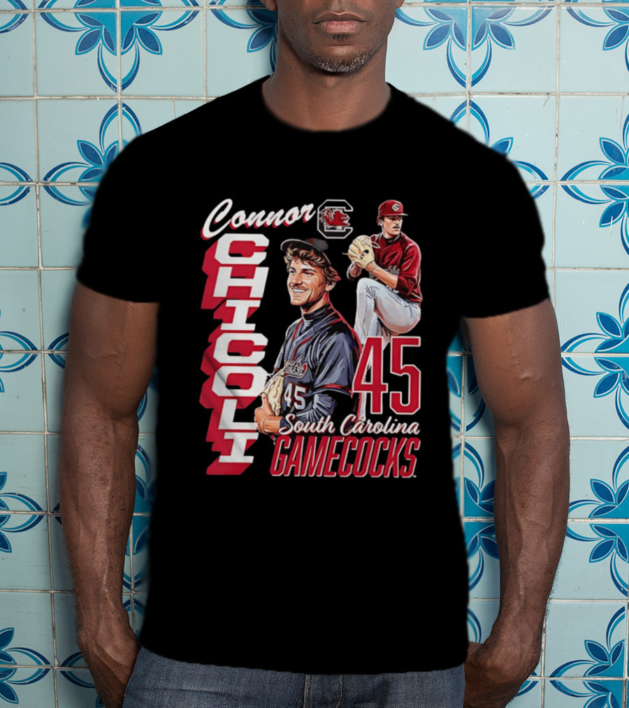 Connor Chicoli 45 South Carolina Gamecocks T-Shirt
