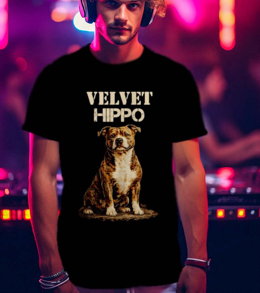 Velvet Hippo Dog T-Shirt