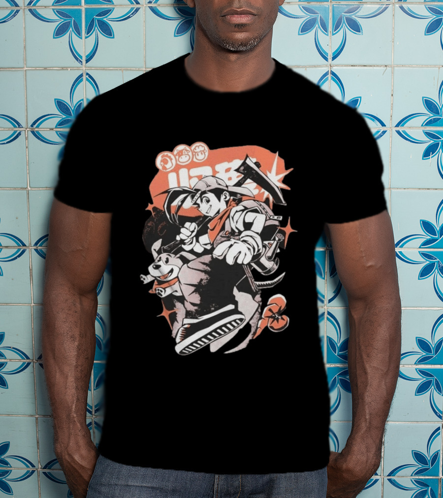 Harvest Moon Boy Adventure With Dog And Tools T-Shirt