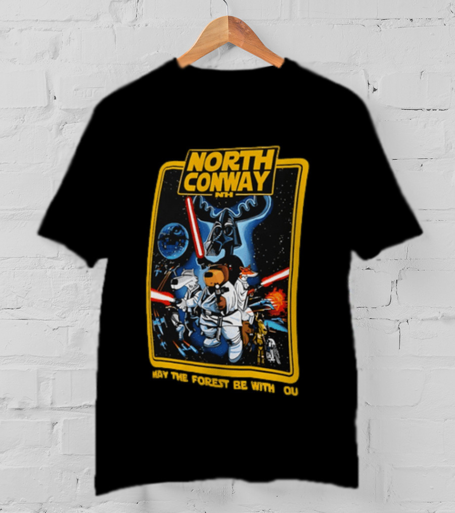 North Conway NH May The Forest Be With You Star Wars T-Shirt