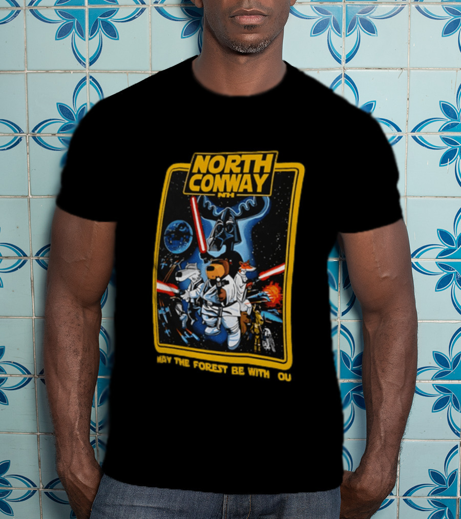 North Conway NH May The Forest Be With You Star Wars T-Shirt