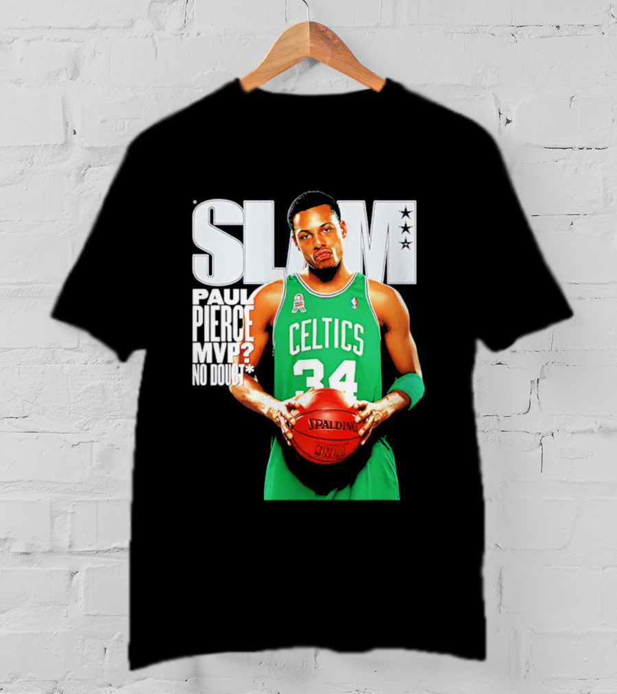 Paul Pierce Celtics 34 MVP No Doubt Slam T-Shirt