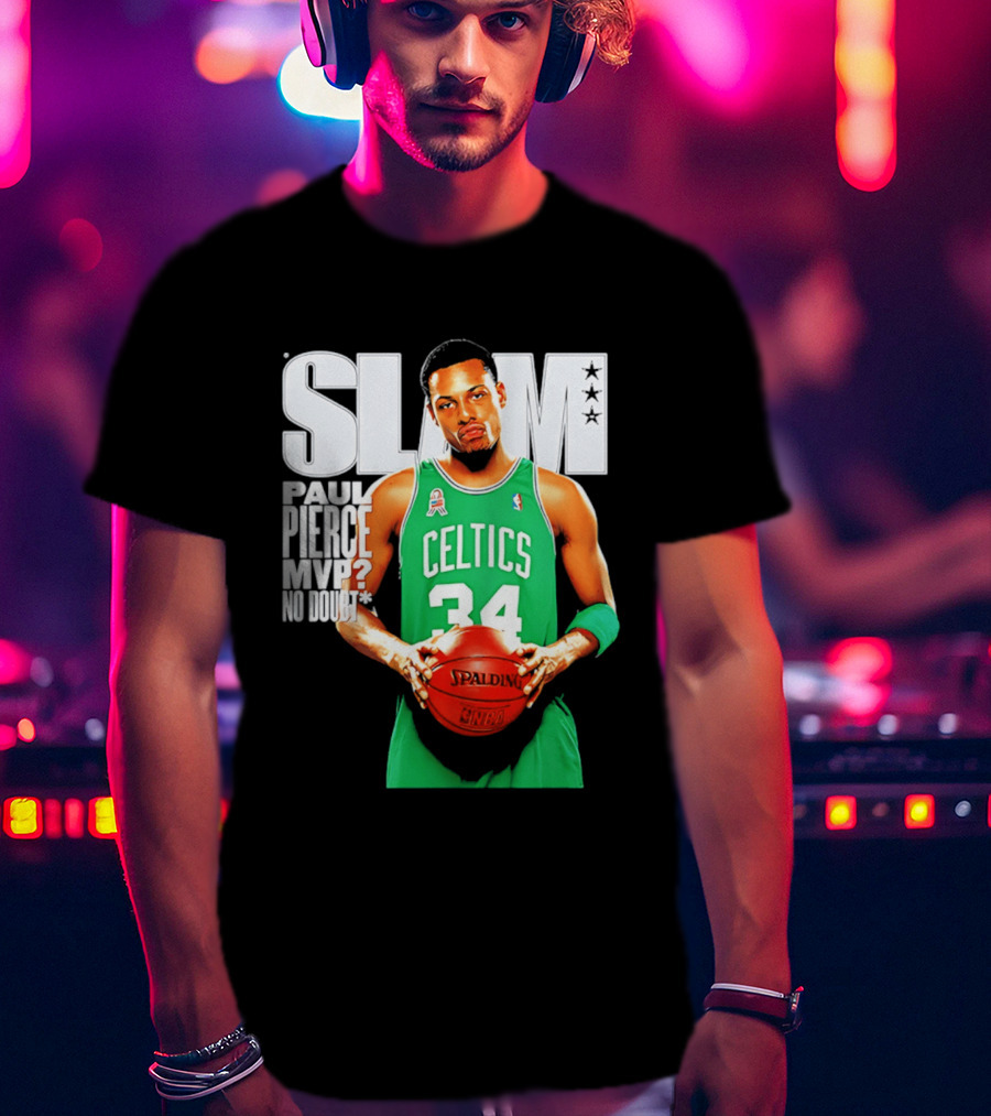 Paul Pierce Celtics 34 MVP No Doubt Slam T-Shirt