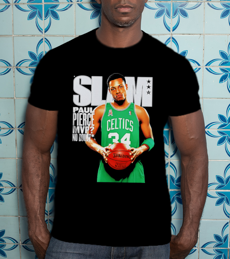 Paul Pierce Celtics 34 MVP No Doubt Slam T-Shirt