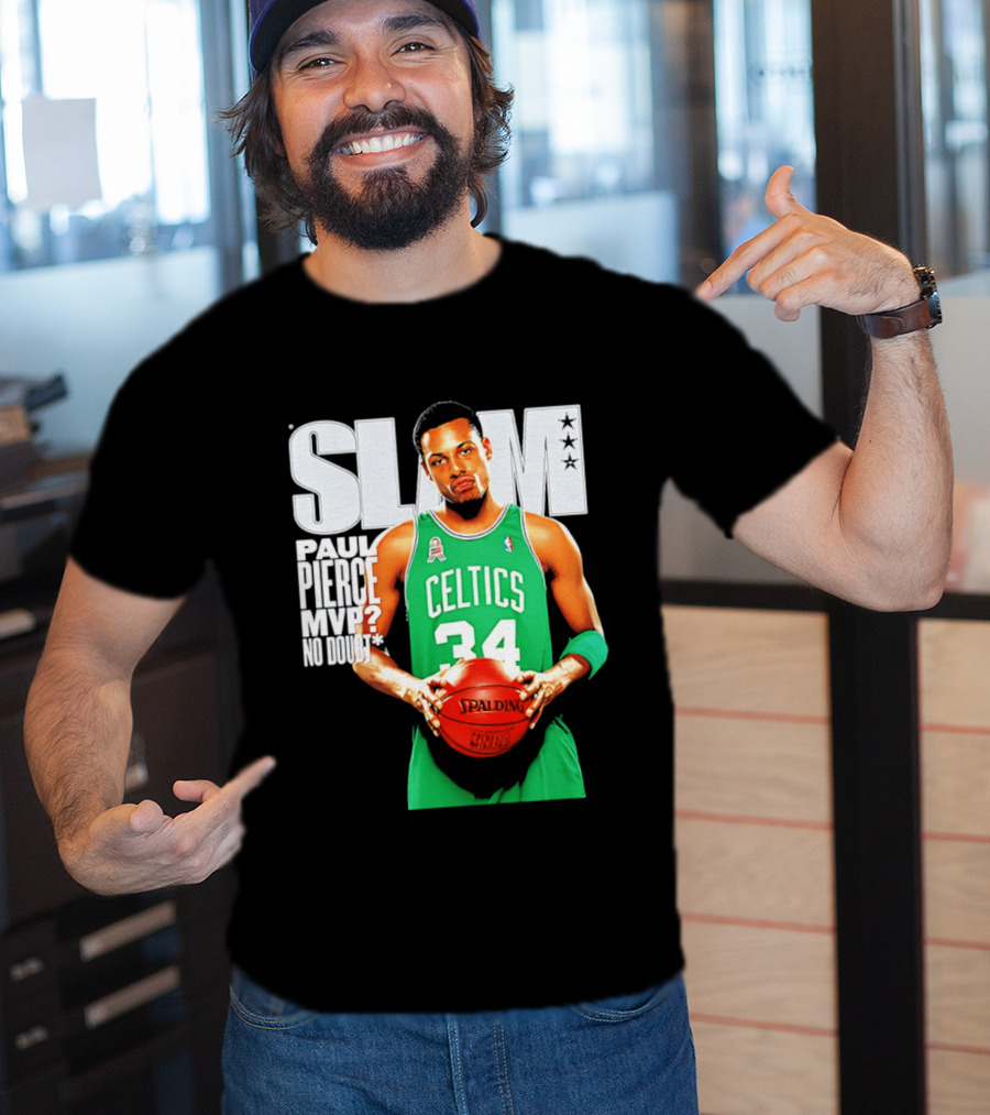 Paul Pierce Celtics 34 MVP No Doubt Slam T-Shirt