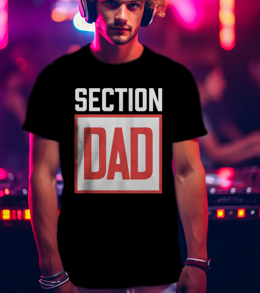 Section Dad Vintage Bold Text Block T-Shirt
