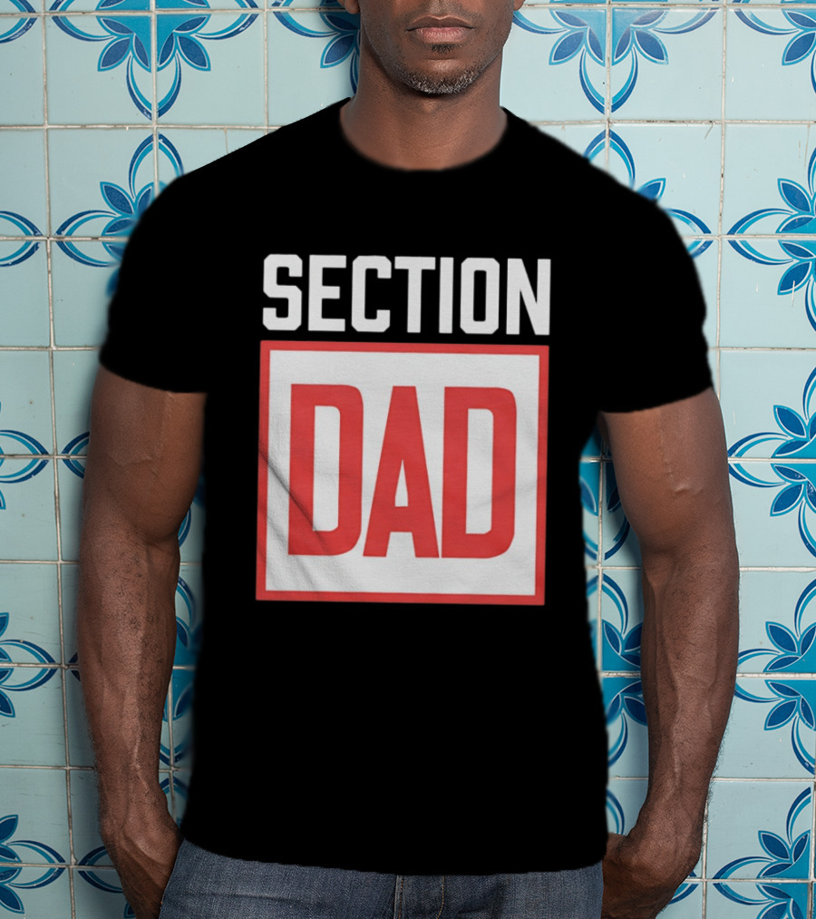 Section Dad Vintage Bold Text Block T-Shirt