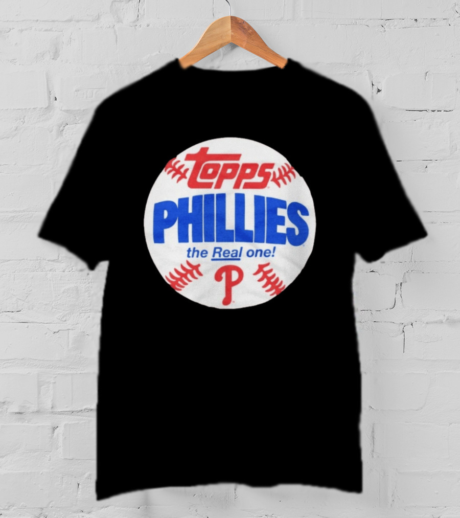 Topps Phillies The Real One Baseball T-Shirt
