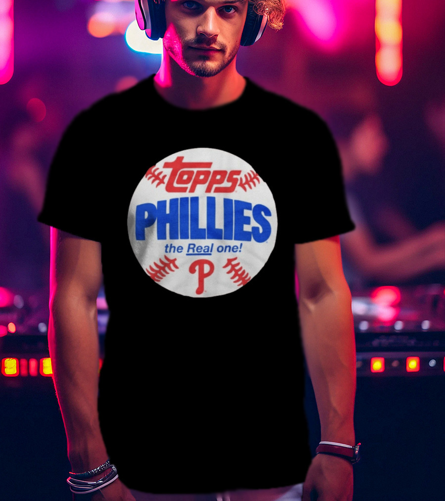 Topps Phillies The Real One Baseball T-Shirt
