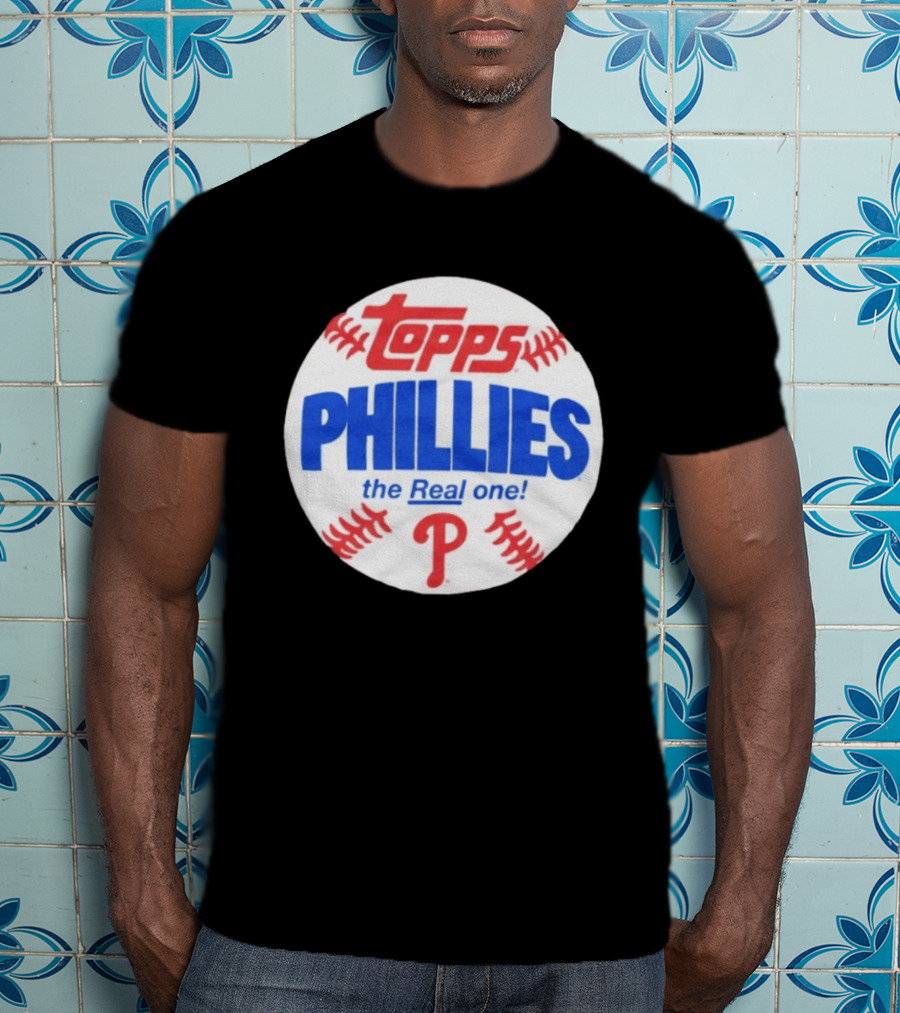 Topps Phillies The Real One Baseball T-Shirt