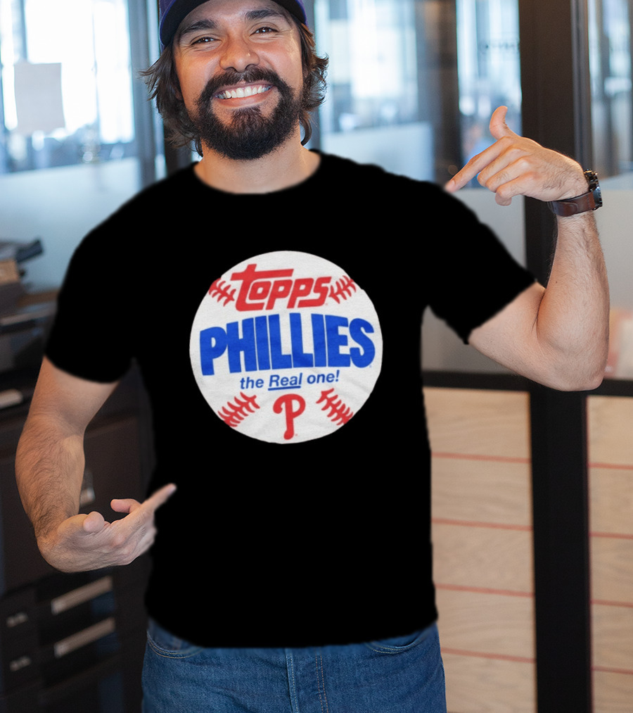 Topps Phillies The Real One Baseball T-Shirt