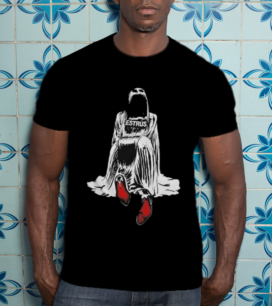 Tove Lo Estrus Red Boots Monochrome Cloaked Figure T-Shirt