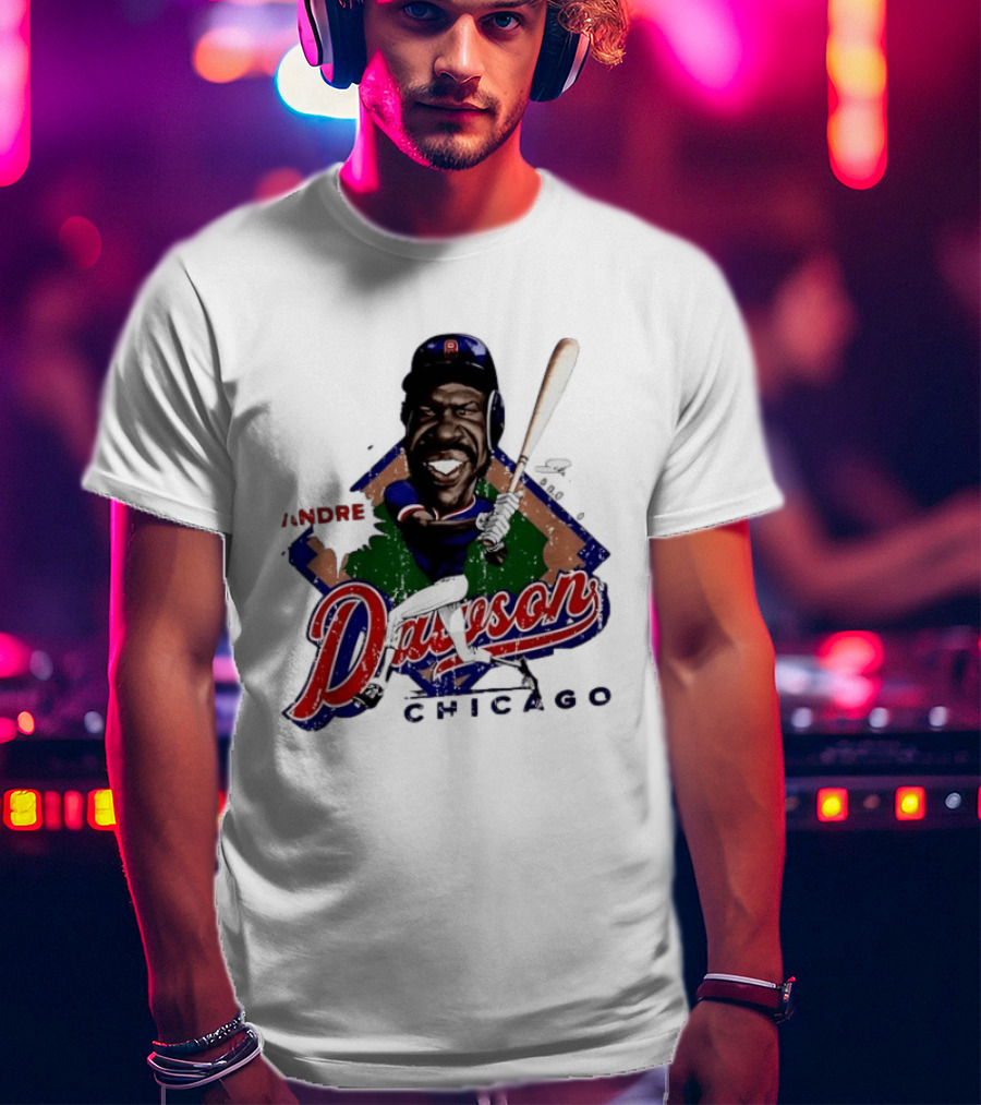 Andre Dawson Chicago Cubs Baseball Legend T-Shirt