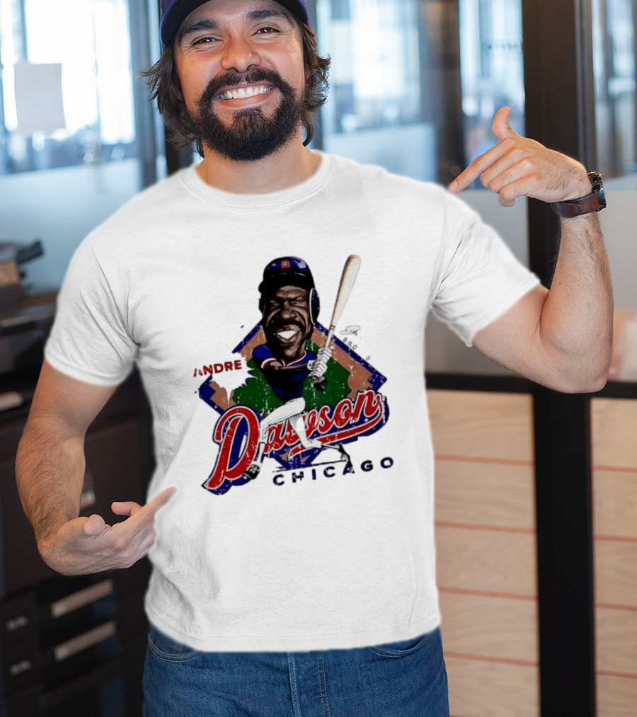 Andre Dawson Chicago Cubs Baseball Legend T-Shirt