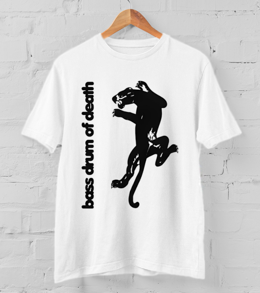 Black Panthers Bass Drum Of Death Panther Silhouette Jumping T-Shirt