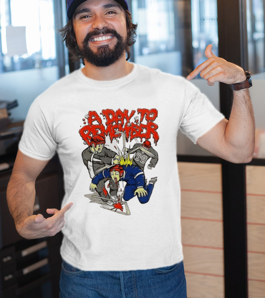 A Day To Remember Hockey Players Fighting Scene T-Shirt