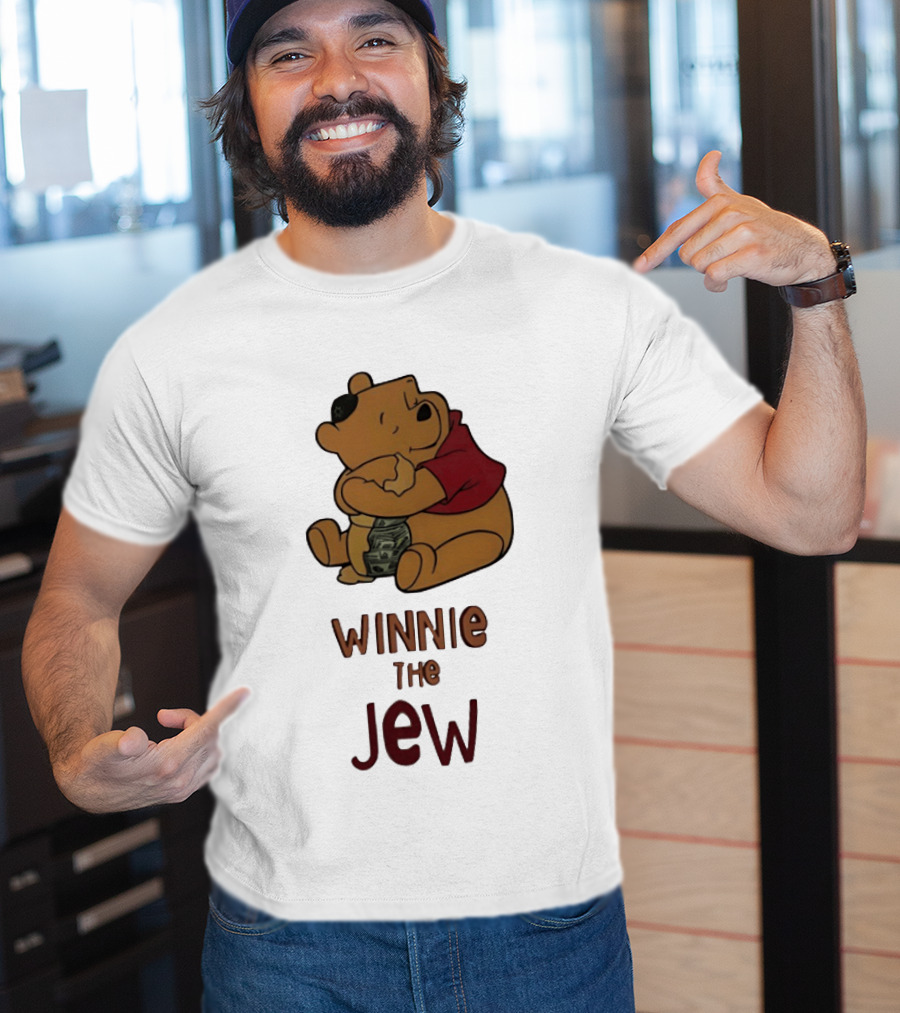 Pooh Holding Dollar Winnie The Jew T-Shirt
