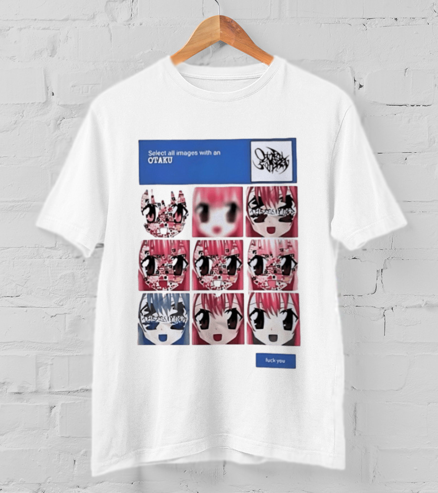 Select All Images With An Otaku Anime Aesthetic CAPTCHA Meme T-Shirt
