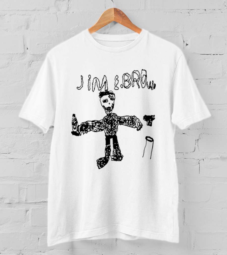 Jim E Brown 2026 Tanner Dirt Album Cover Stick Figure T-Shirt