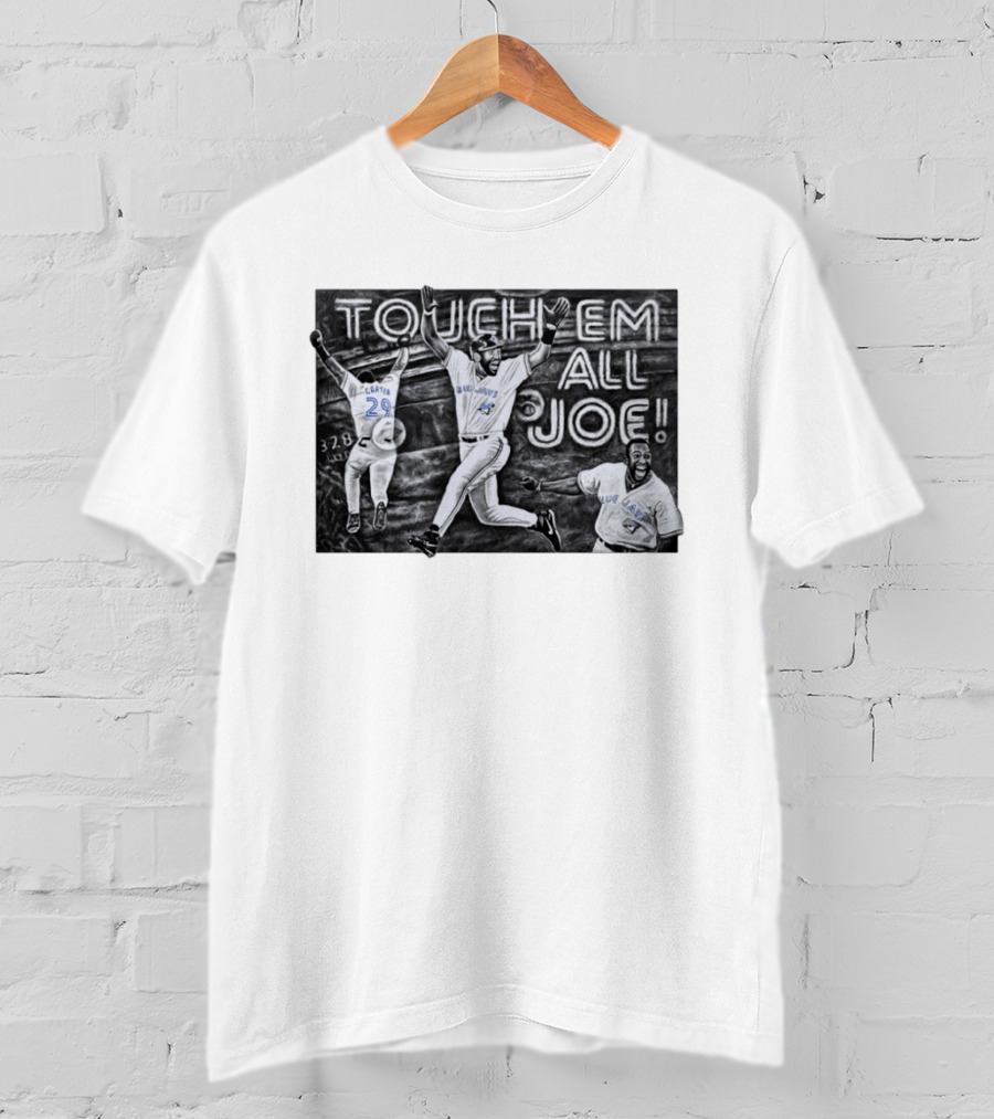 Toronto Blue Jays Joe Carter Touch Em All 29 Baseball 328 Ft T-Shirt