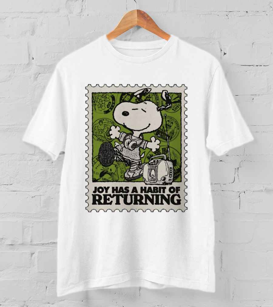 Snoopy Headphones Streetwear Joy Has A Habit Of Returning T-Shirt