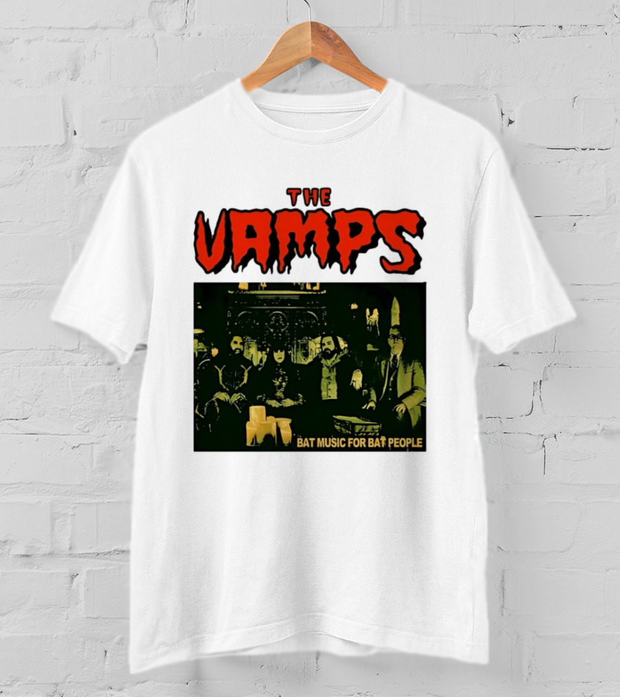 The Vamps What We Do In The Shadows Bat Music For Bat People Candles Group Image T-Shirt