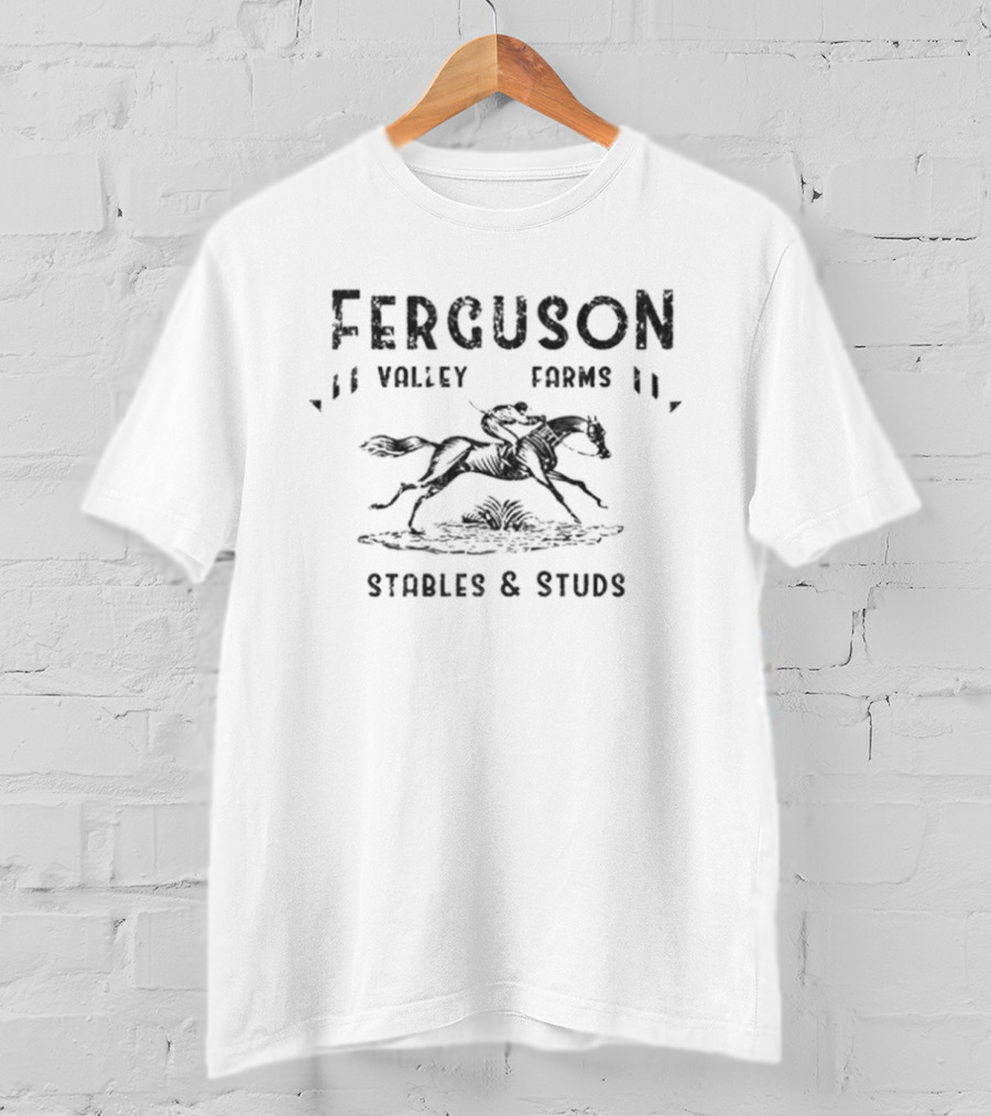 Ferguson Valley Farms Stables And Studs Horse Riding Equestrian T-Shirt