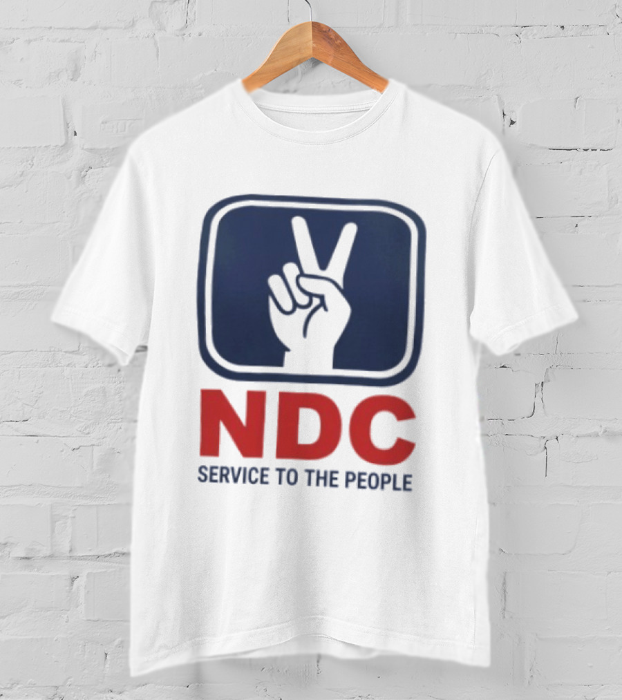 NDC Service To The People Peace Hand T-Shirt