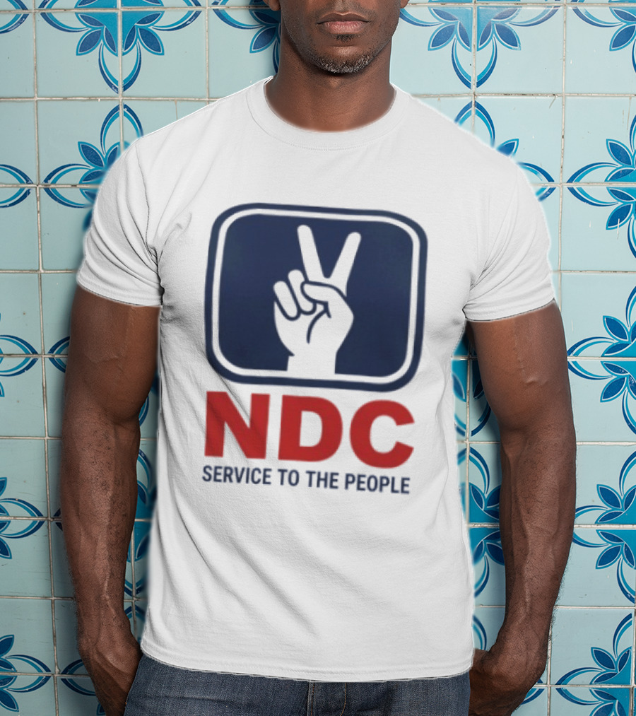 NDC Service To The People Peace Hand T-Shirt