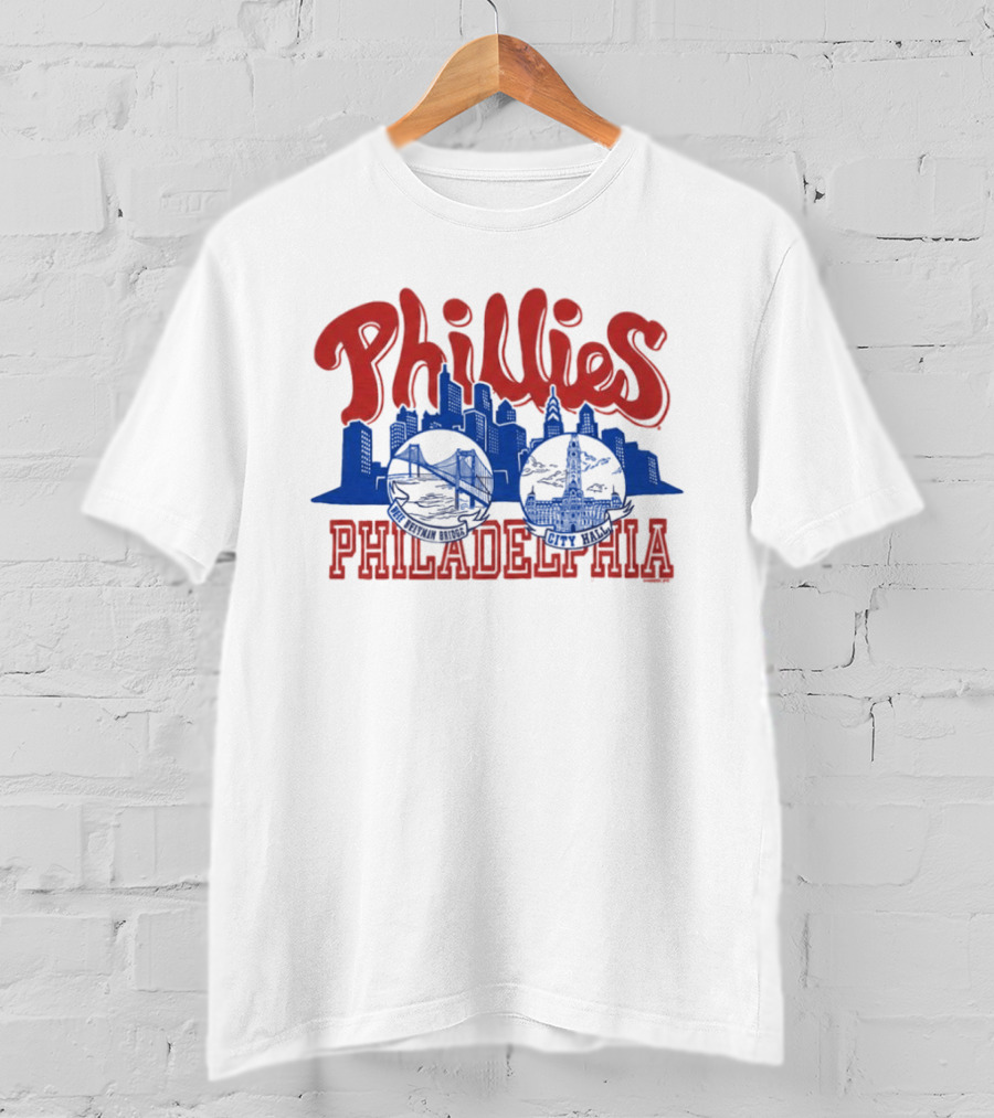 Phillies Philadelphia City Hall Skyline T-Shirt
