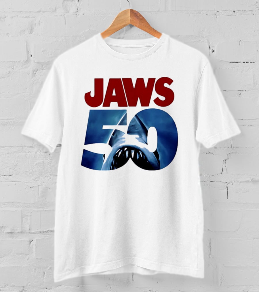 Jaws 50th Anniversary Shark Attack Celebration T-Shirt