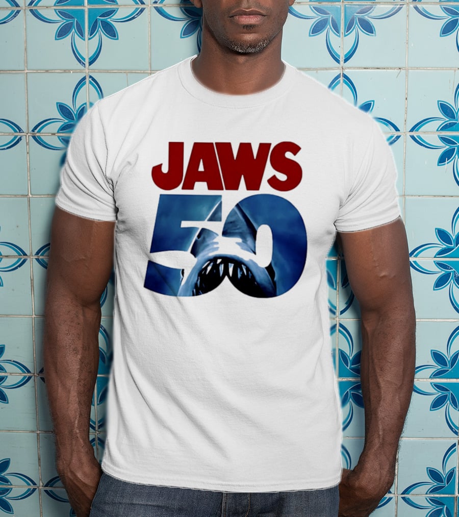 Jaws 50th Anniversary Shark Attack Celebration T-Shirt