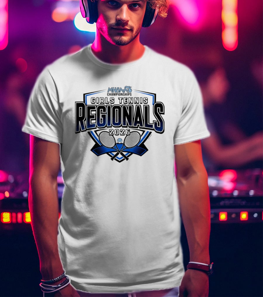 MHSAA 2026 Girls Tennis Regionals Competition T-Shirt