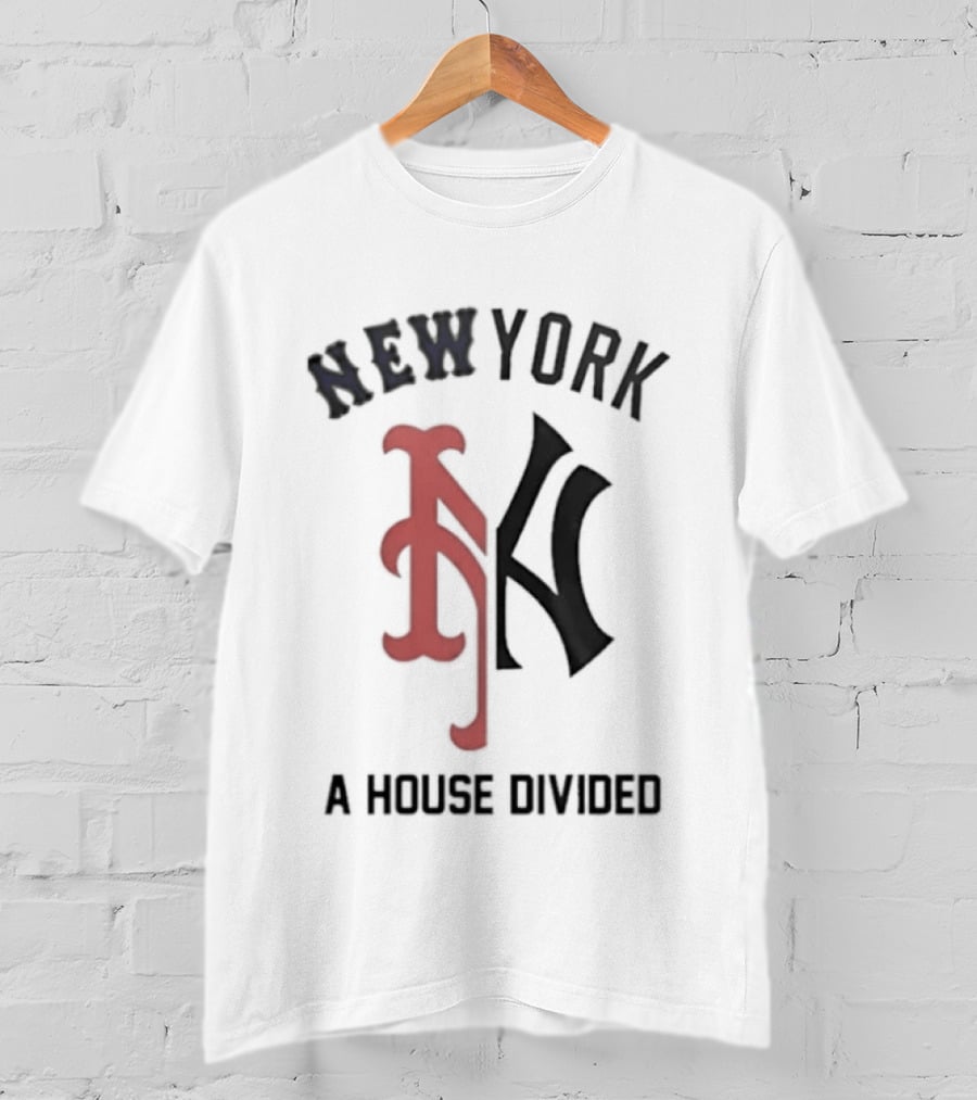 New York Yankees X Mets A House Divided The Subway Series T-Shirt