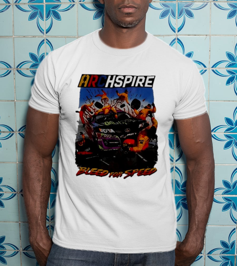 Archspire Bleed For Speed Racing Chaos With Pit Crew Action T-Shirt