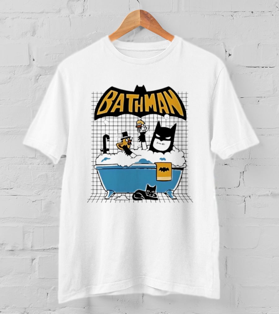 Bathman Super Hero Bathtub Adventure With Bat Towel And Rubber Duck T-Shirt