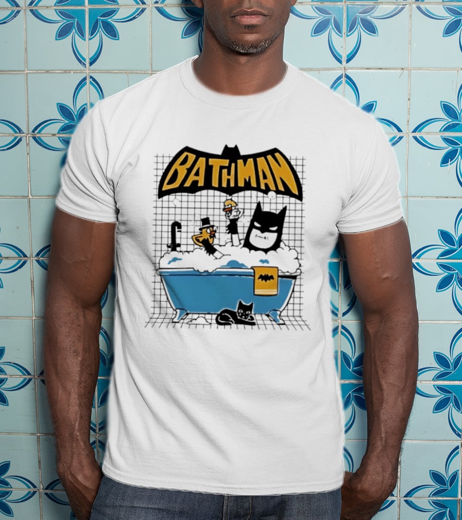 Bathman Super Hero Bathtub Adventure With Bat Towel And Rubber Duck T-Shirt