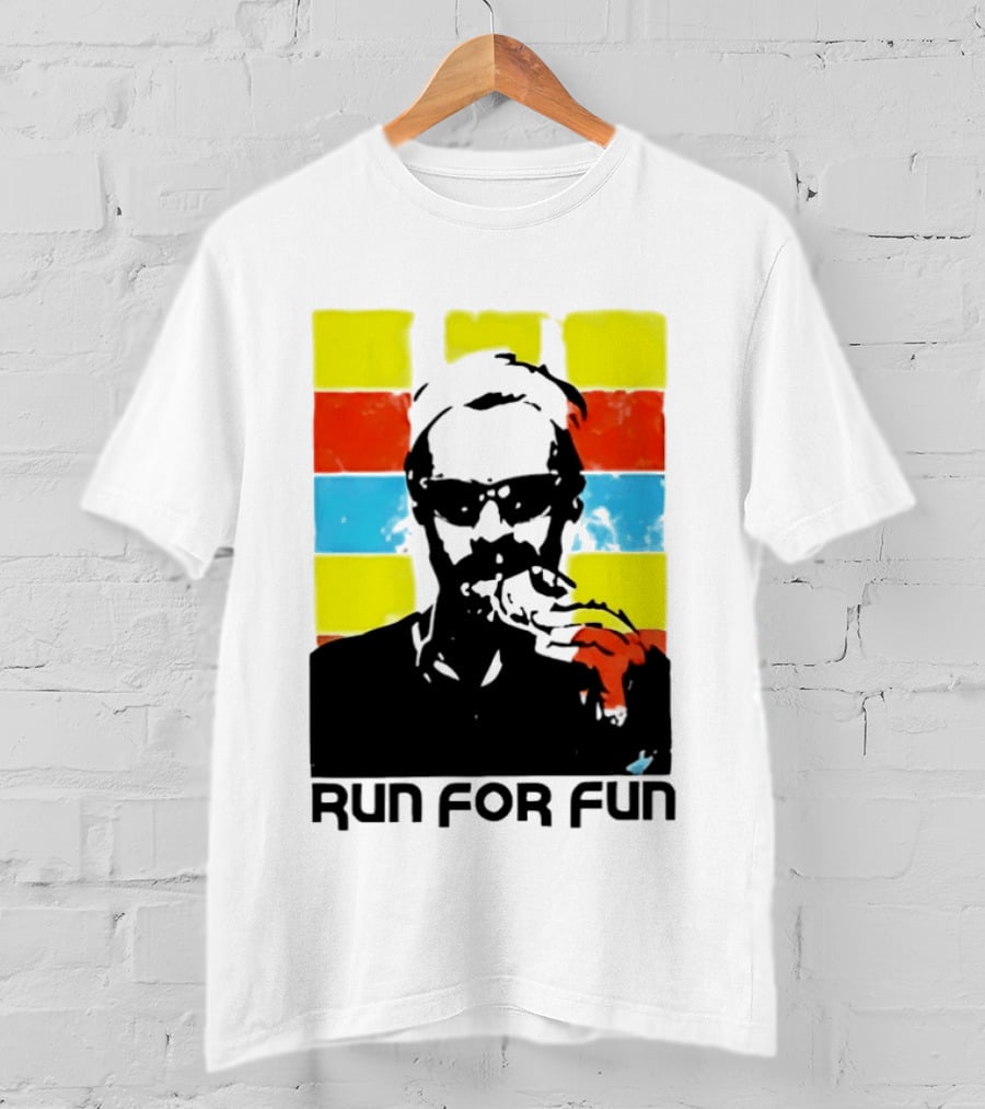 Run For Fun Retro Color Block T-Shirt