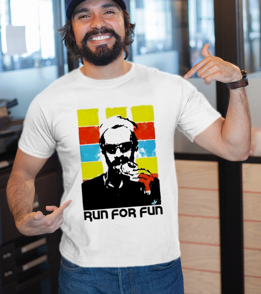 Run For Fun Retro Color Block T-Shirt