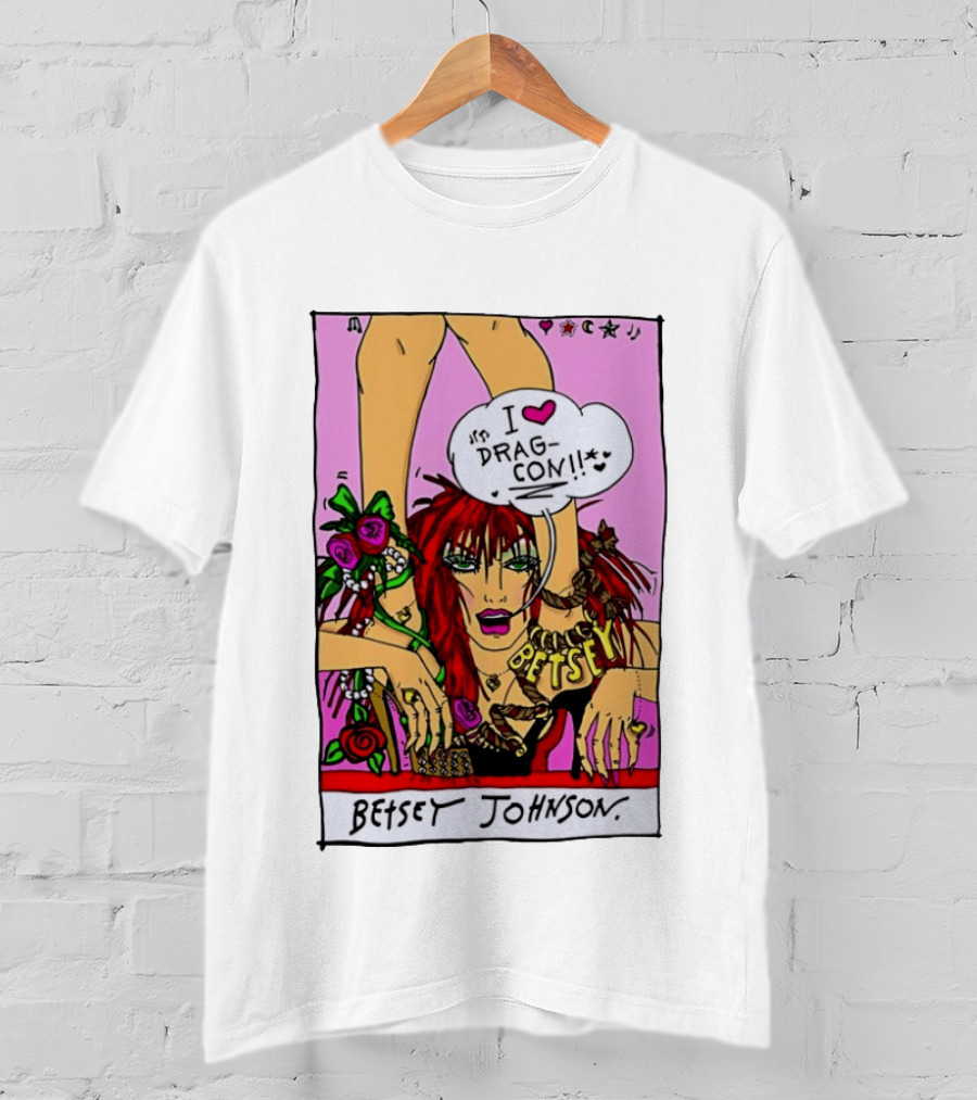 Betsey Johnson I Love DragCon 2026 Retro Fashion T-Shirt