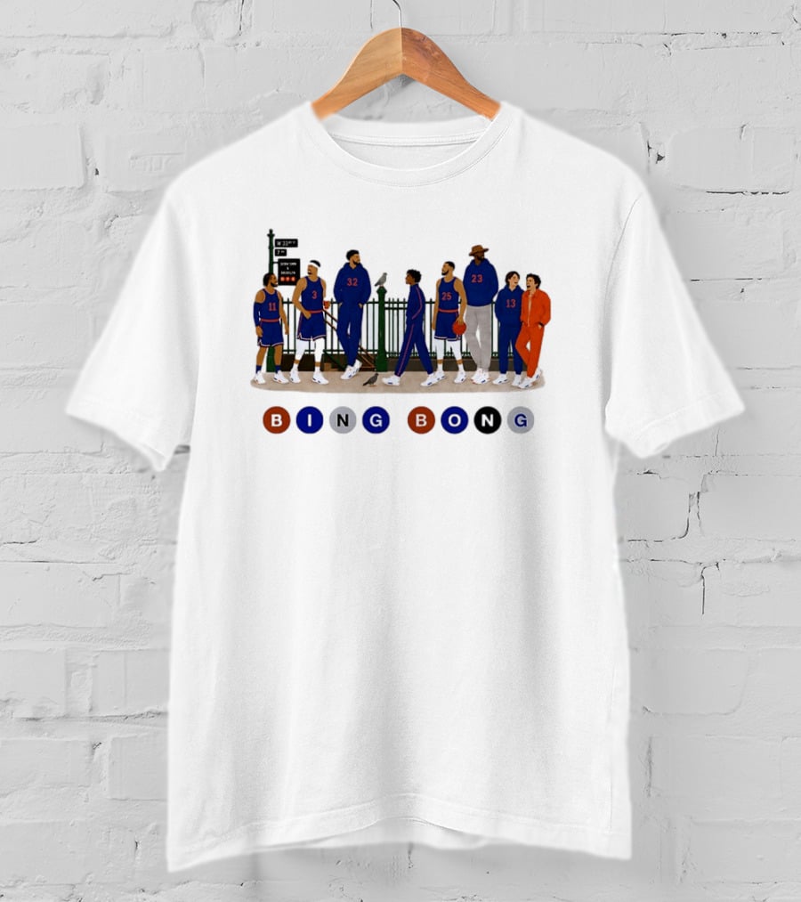 Borough Roll Call Bing Bong W 33rd 7th Ave New York Knicks T-Shirt