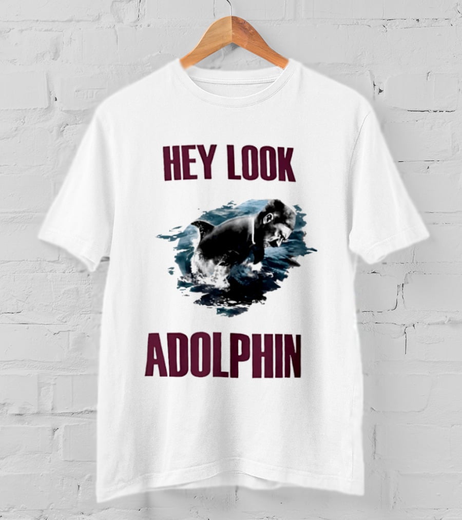 Hey Look Adolphin Clever Visual Wordplay Concept T-Shirt