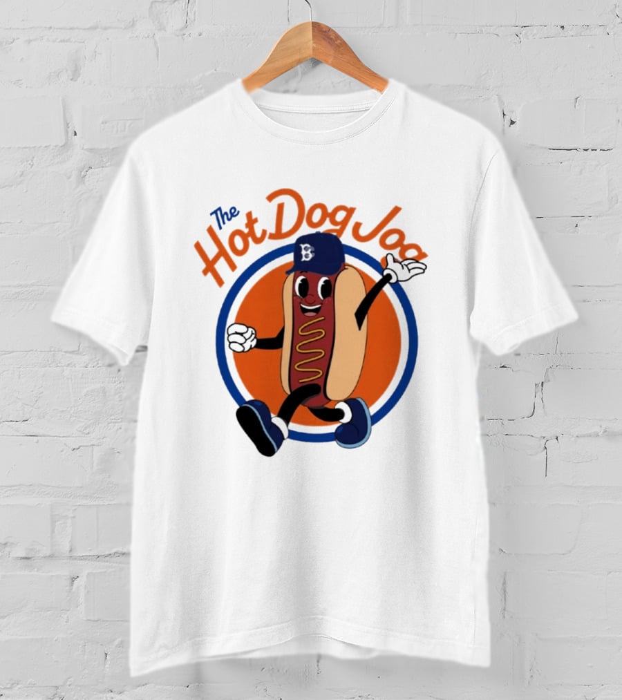 Brooklyn Cyclones The Hot Dog Jog Baseball T-Shirt