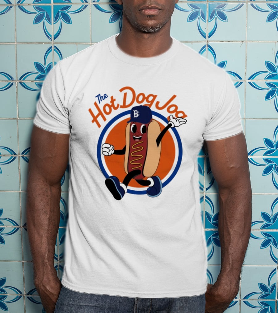 Brooklyn Cyclones The Hot Dog Jog Baseball T-Shirt