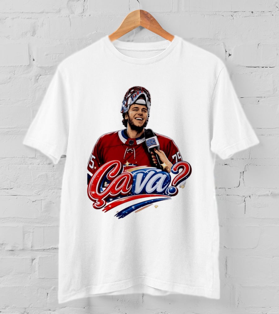 Ca Va Jakub Dobes Montreal Canadiens Interview NHL 75 Hockey Jersey T-Shirt