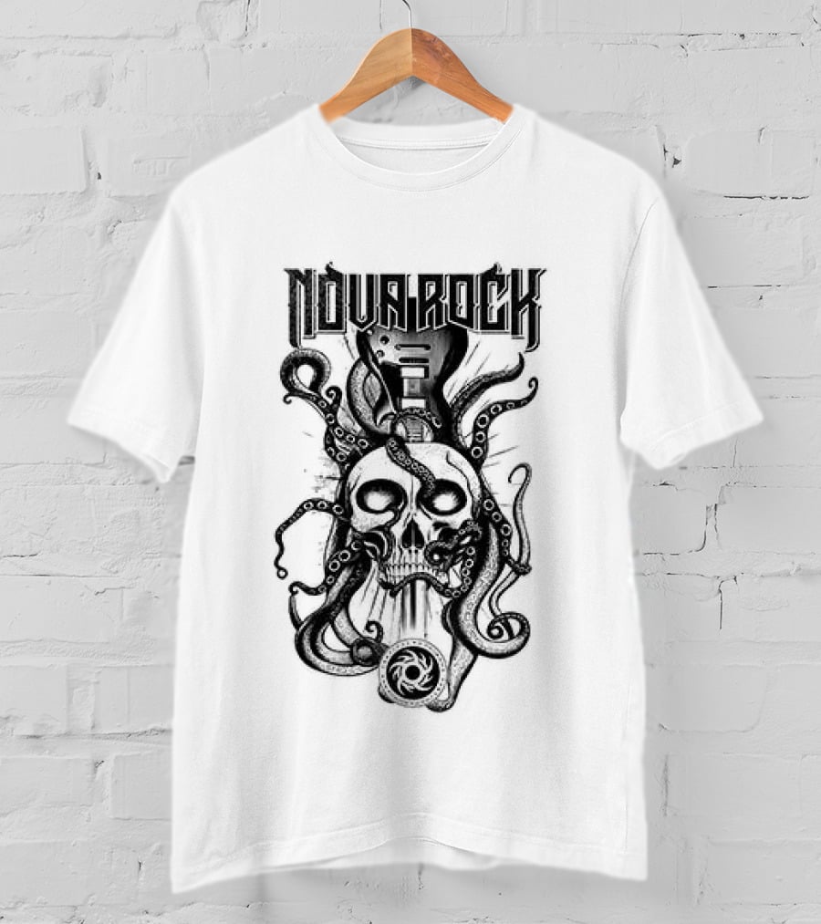 Nova Rock Sword Skull Line Up Festival T-Shirt